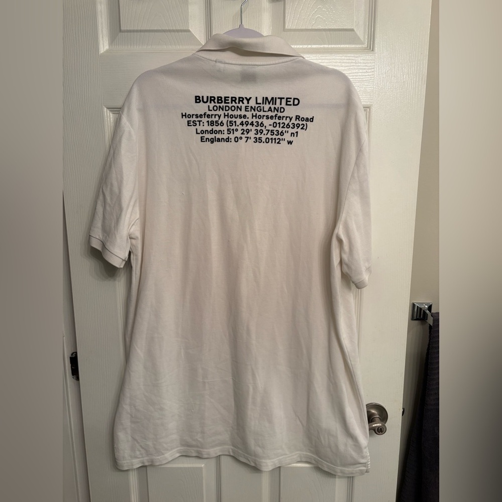 Burberry Rubber Logo Polo with flaws - Picture 2 of 11